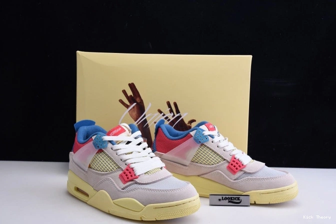 Kicktheory Air Retro 4 Jordan Ice Union Guava DC9533-800 0703
